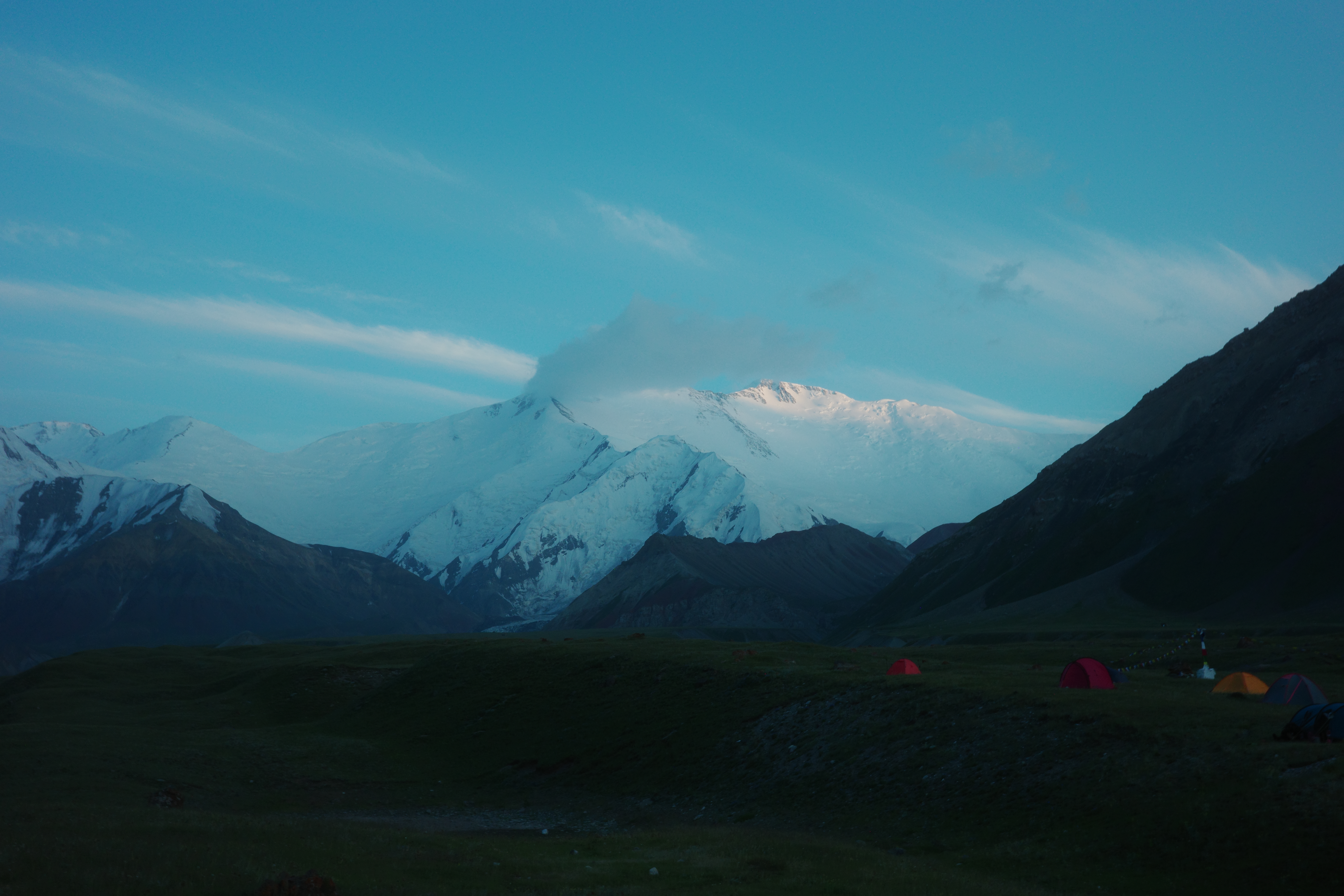 view of Lenin from BC at evening